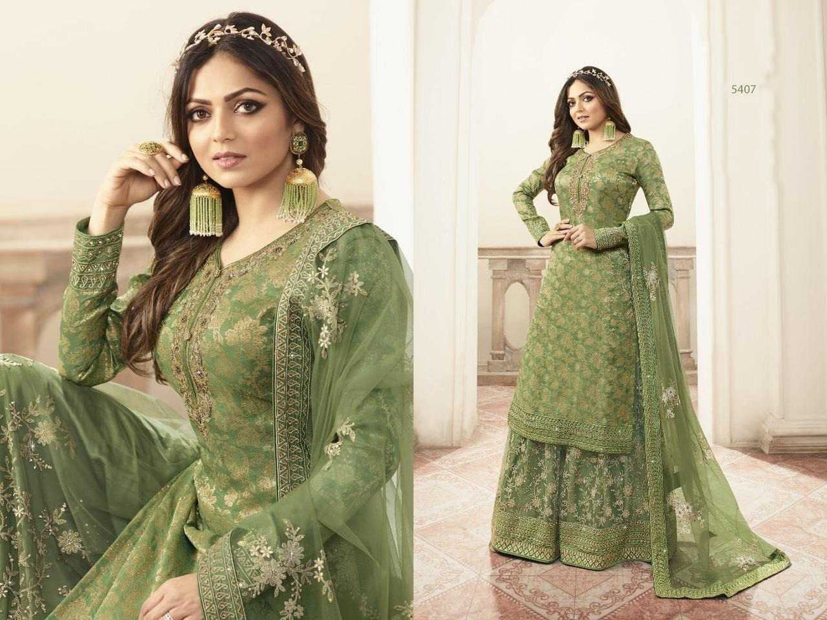 Heavy Silk Palazzo Suit in Dark Wine