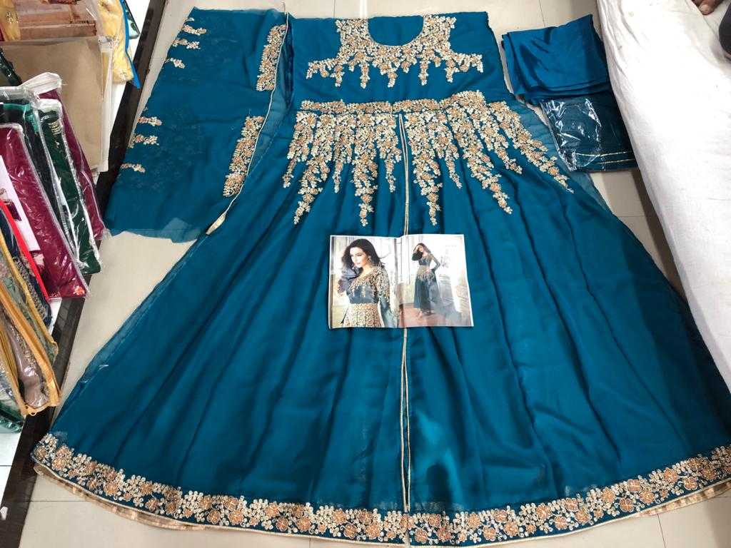 Georgette Embroidery Gown