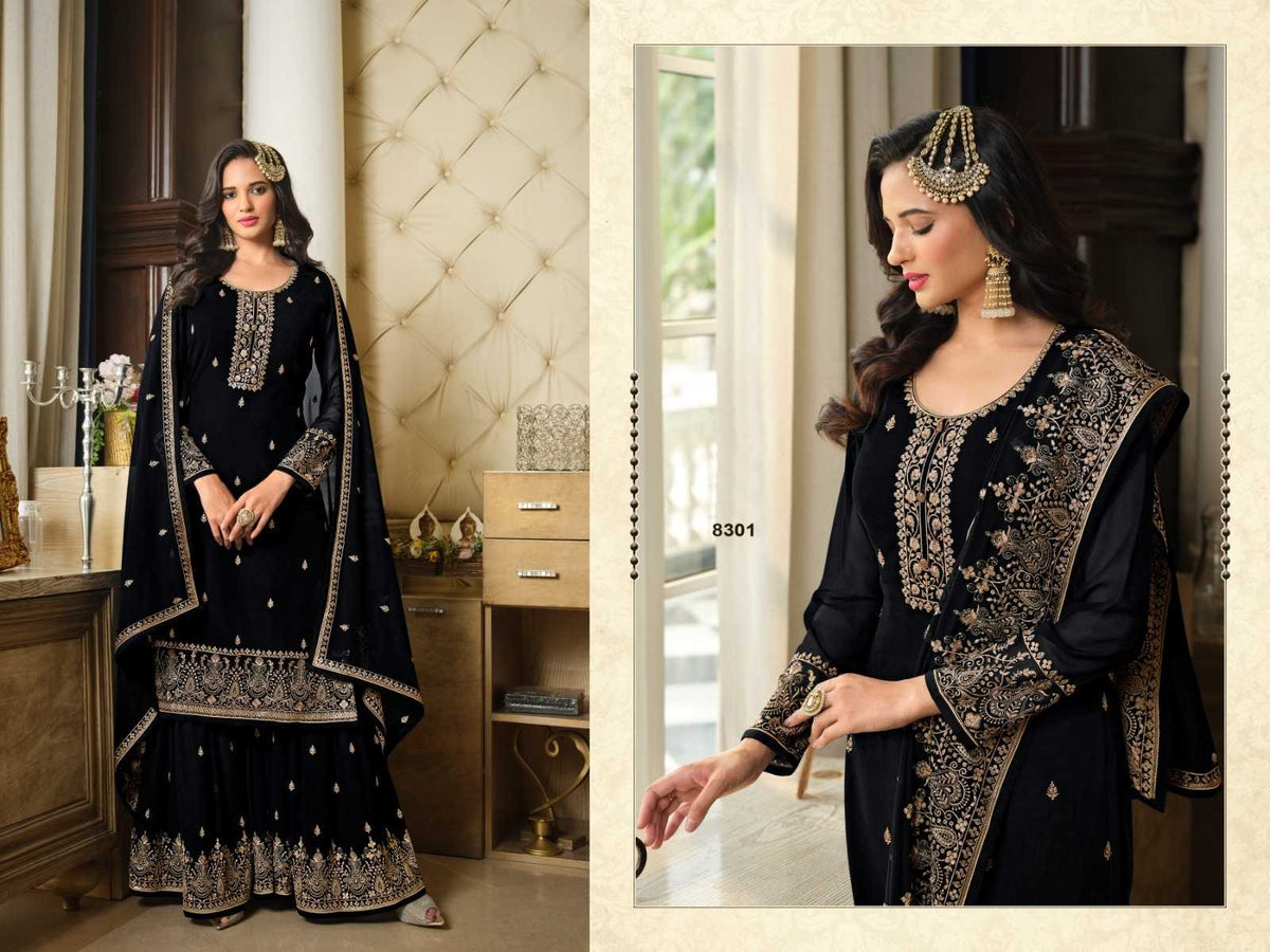 Faux Georgette Embroidery Suit