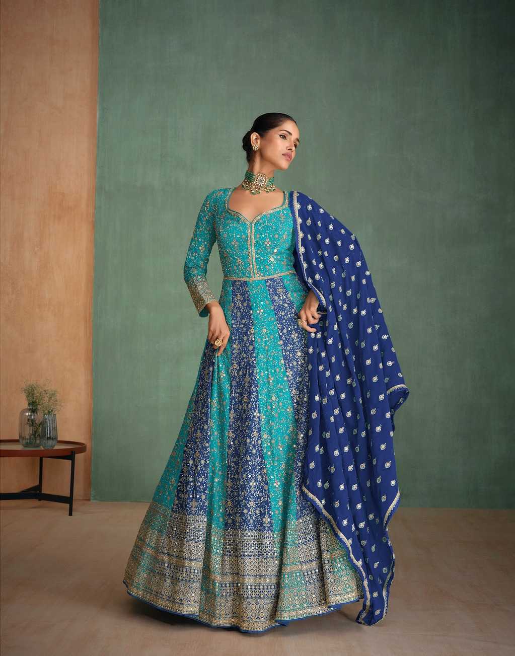Aashirwad Georgette Embroidery Gown