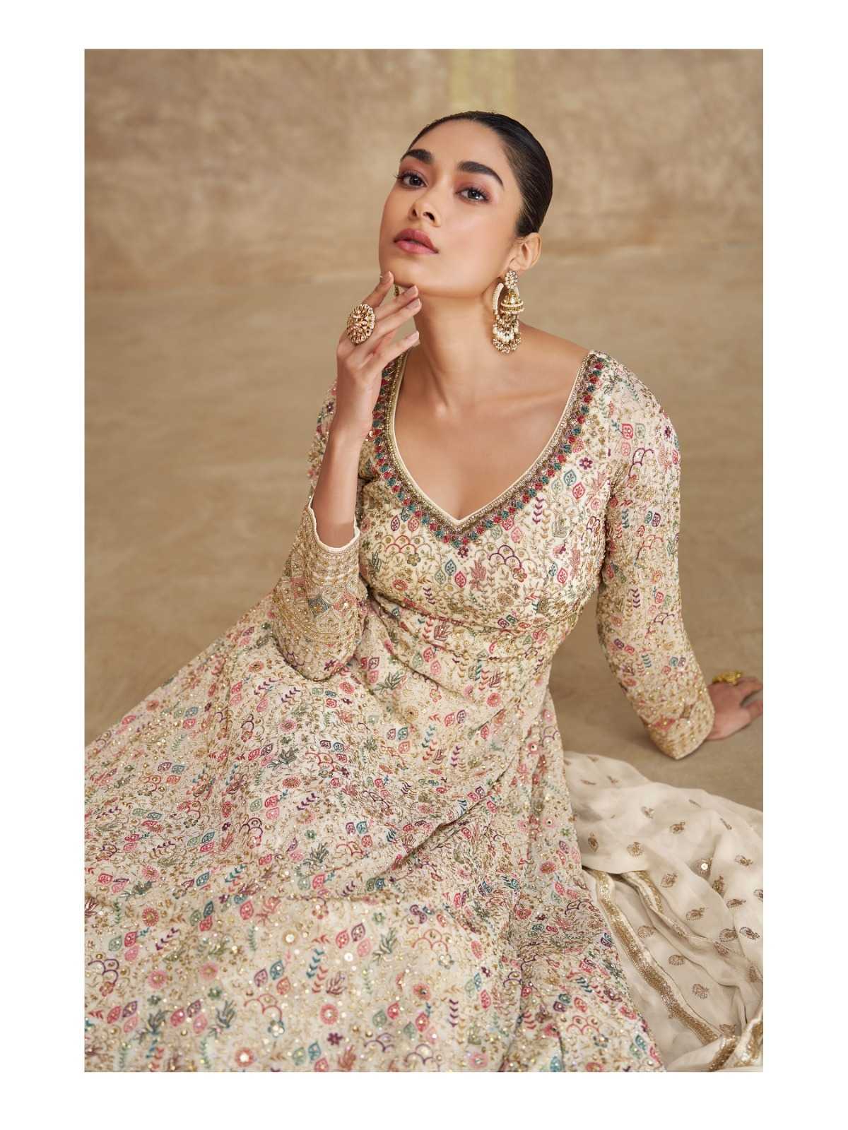 Sayuri Georgette Embroidery Gown