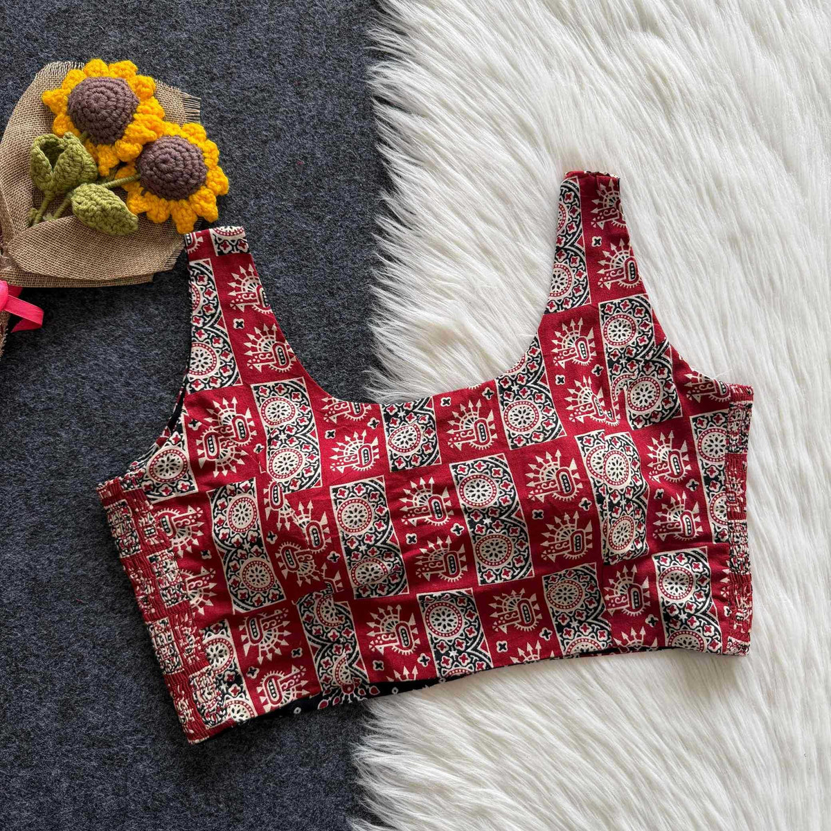 Kavya Pure Cotton Printed Blouse