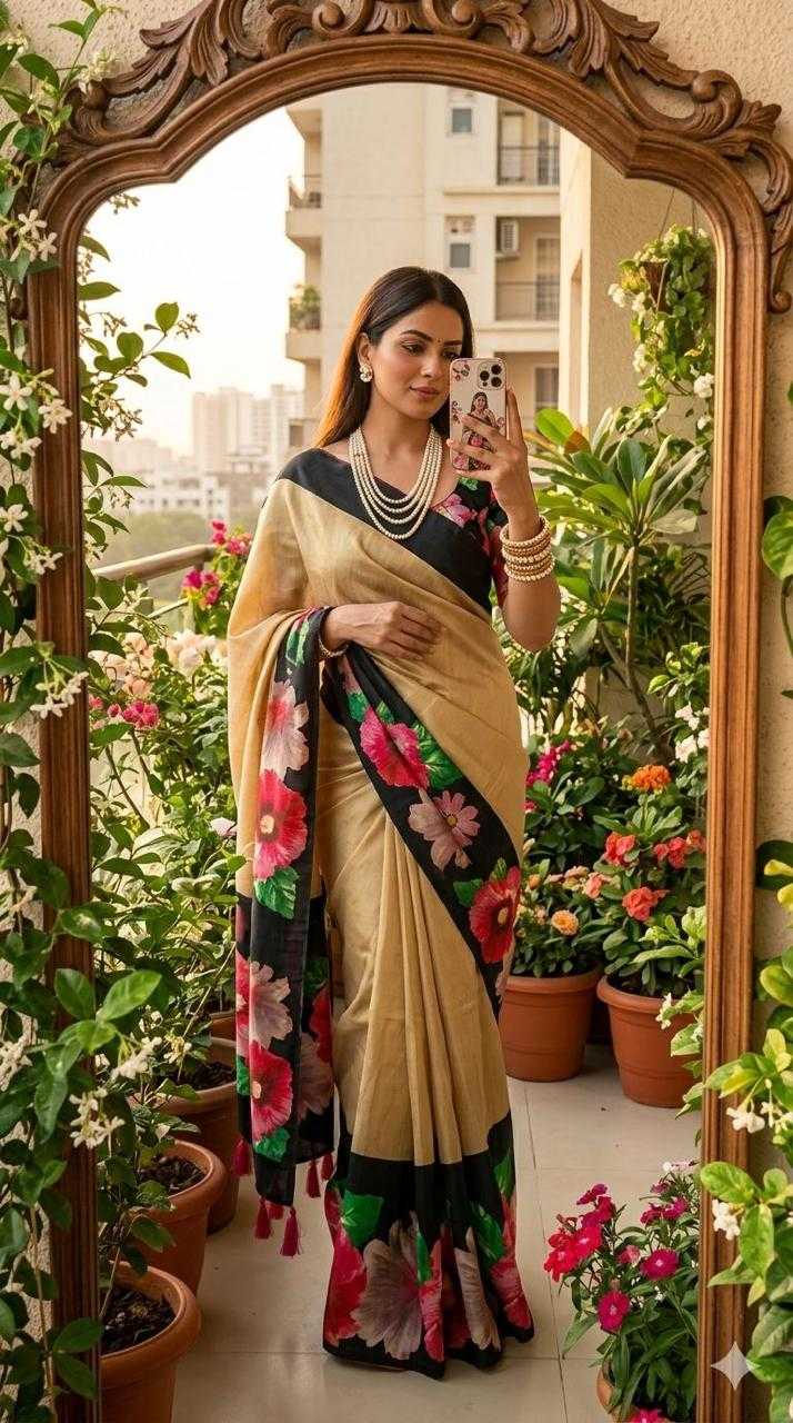 Aariniya Tussar Silk Saree