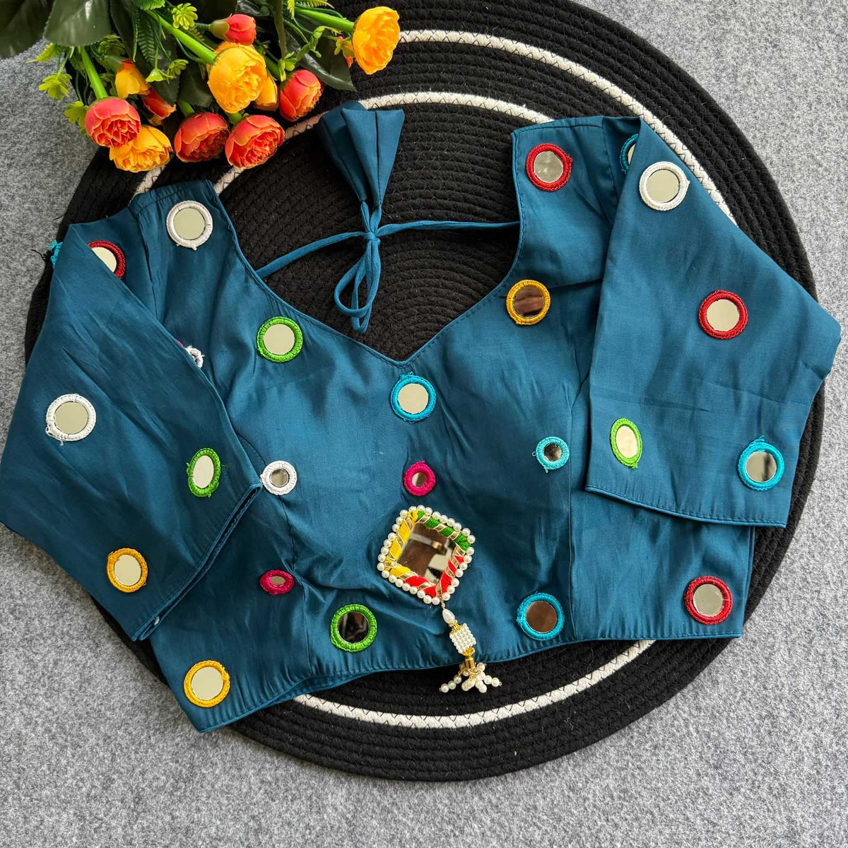 Drishti Heavy Roman Silk Designer Blouse