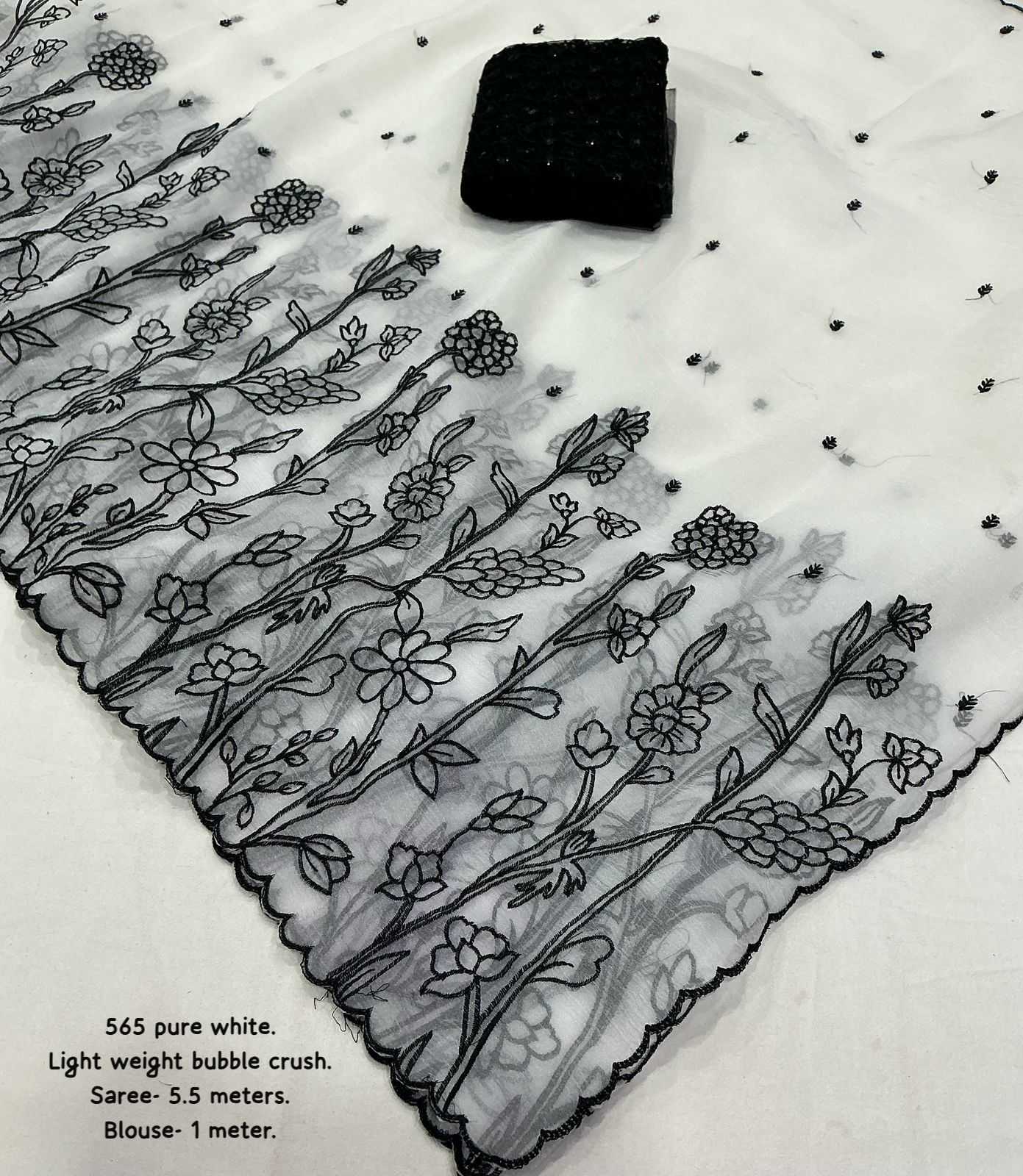 Crunchi Embroidered Saree