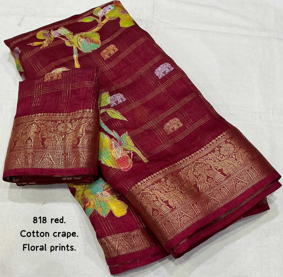 Soft Cotton Butta Saree