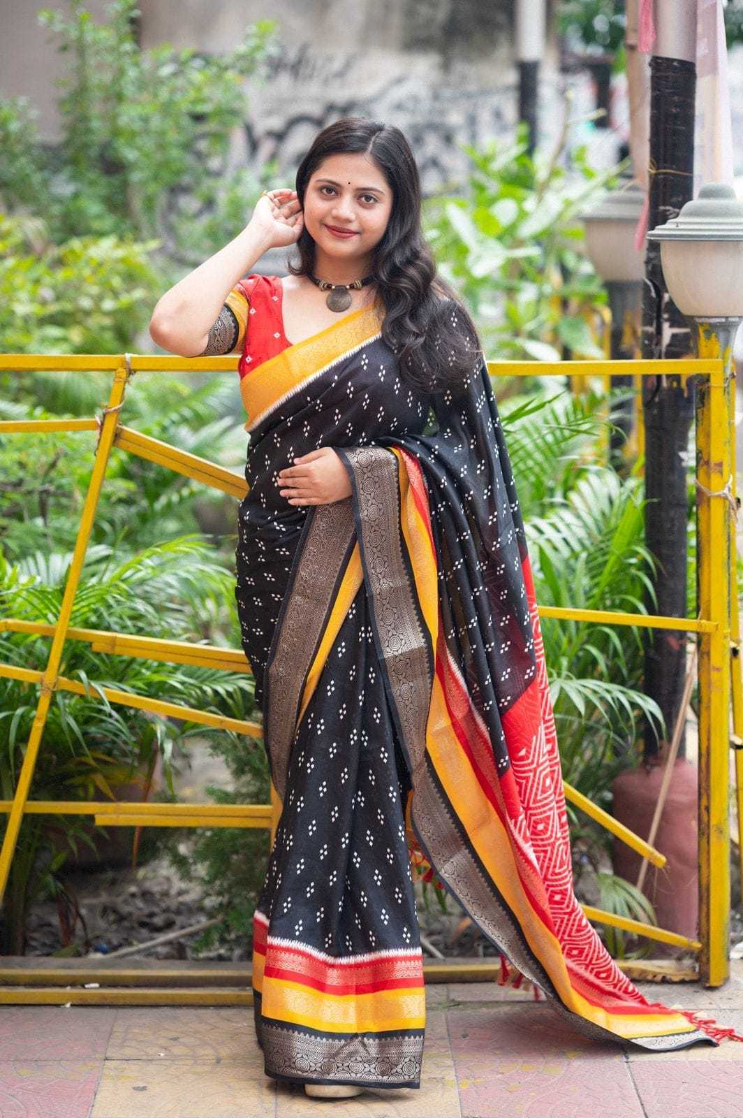 Soft Cotton Printed Saree