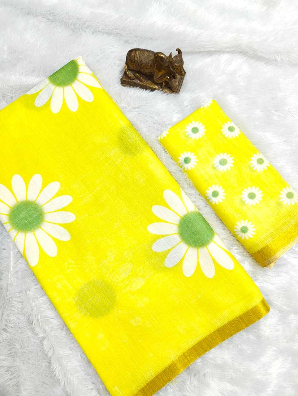 Linen Printed Saree