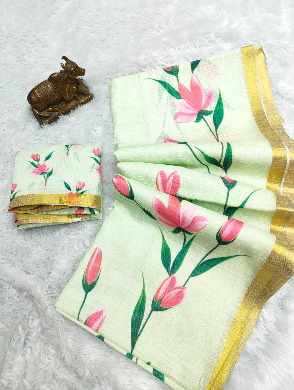 Linen Printed Saree