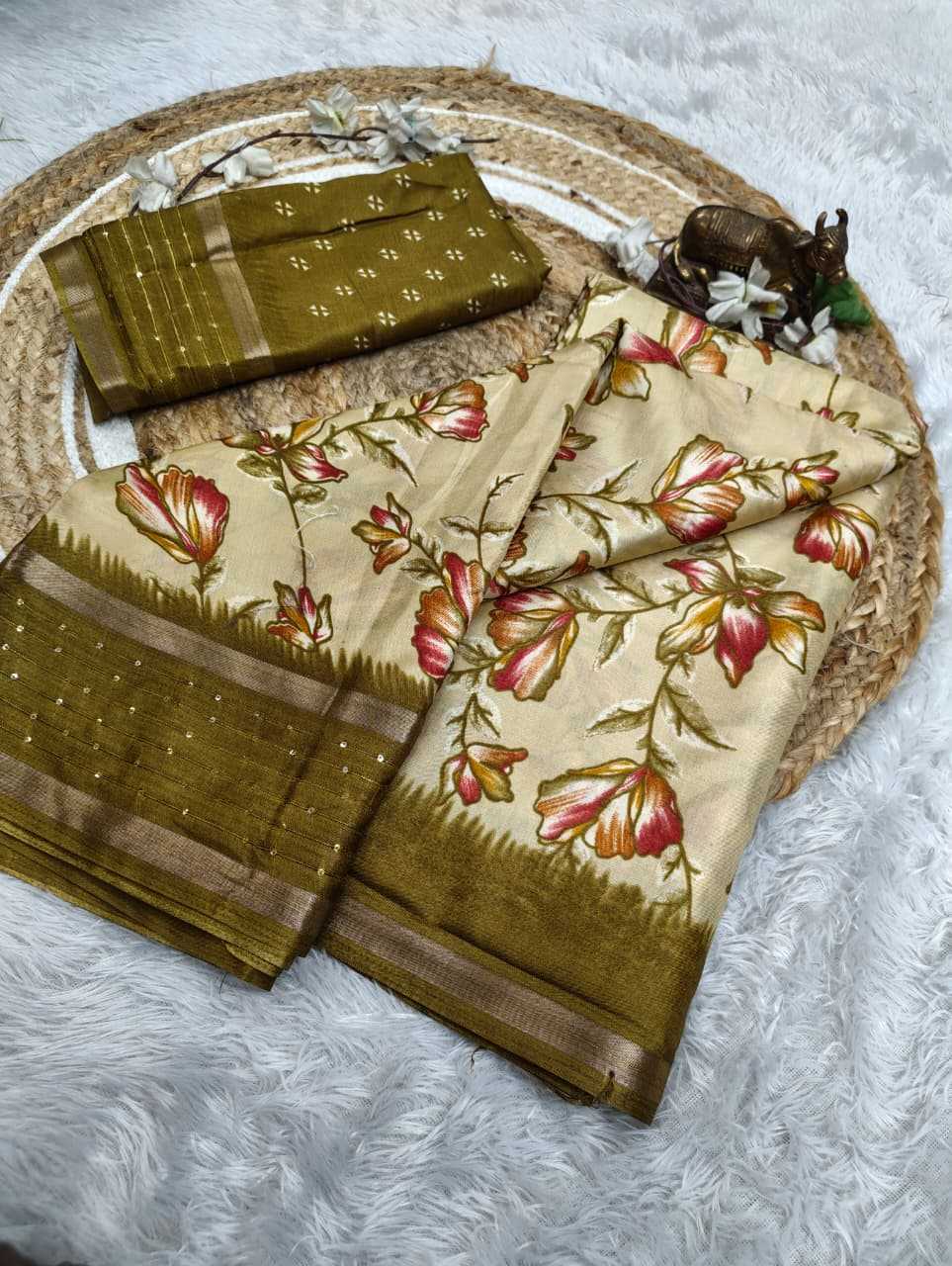 Soft Dola Sequence Saree