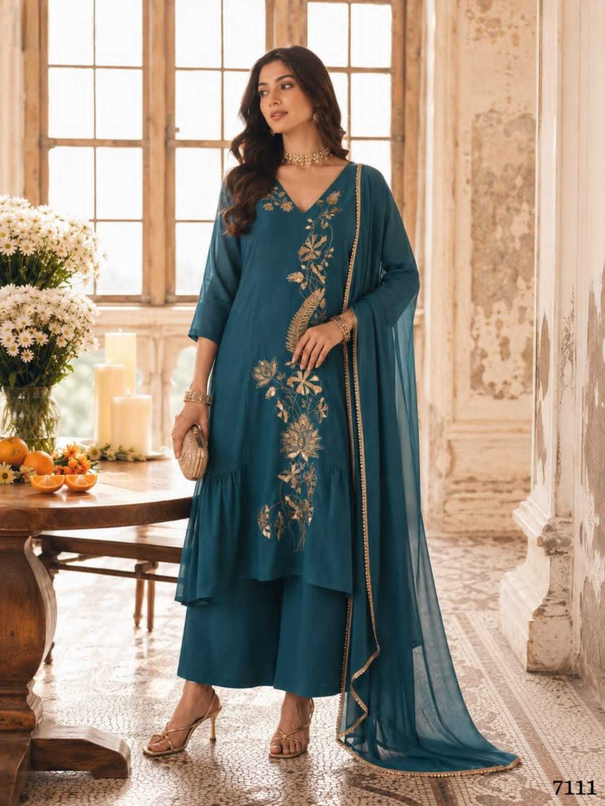 Chanderi Soft Ladies Silk Suit