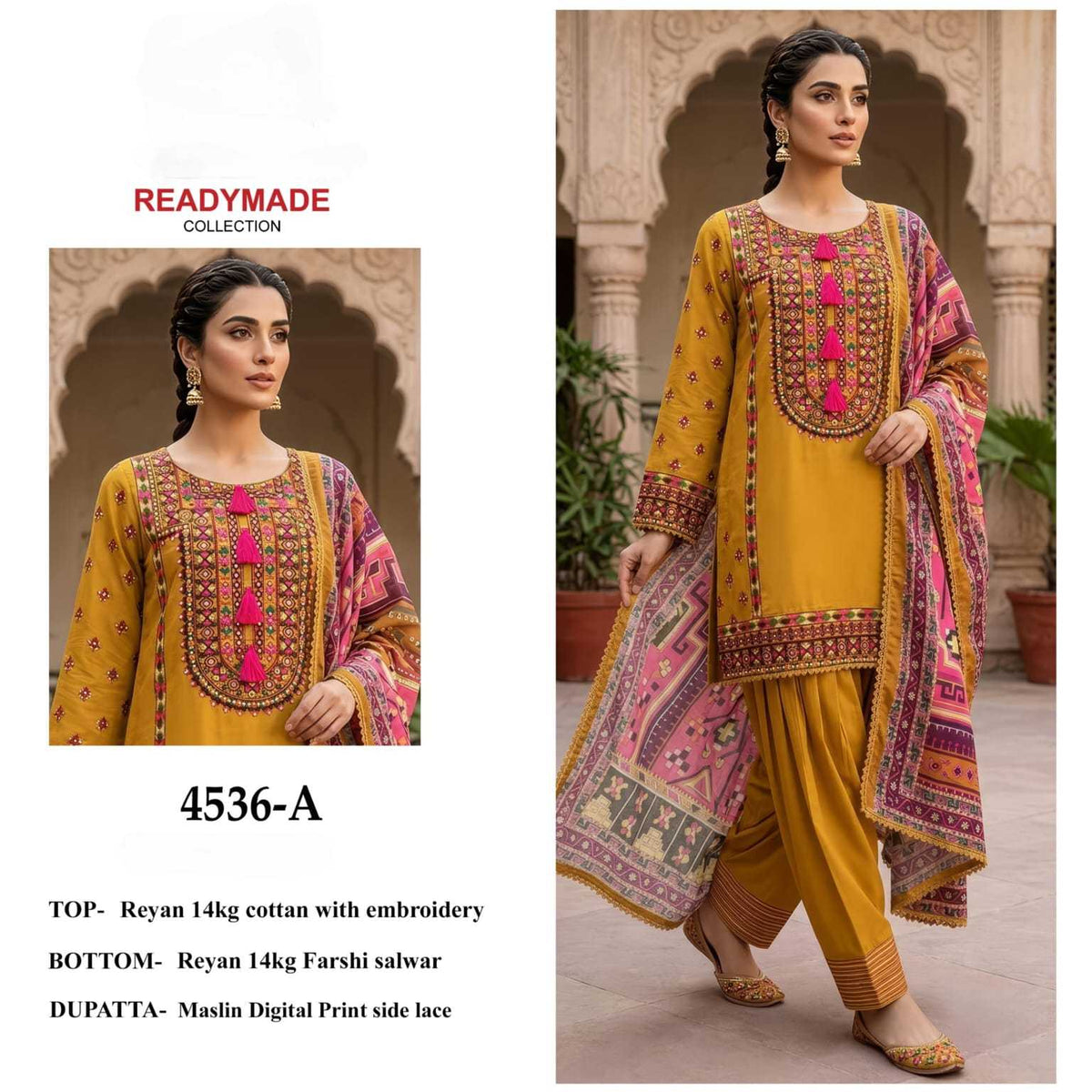 Bela Cotton Embroidery Suit