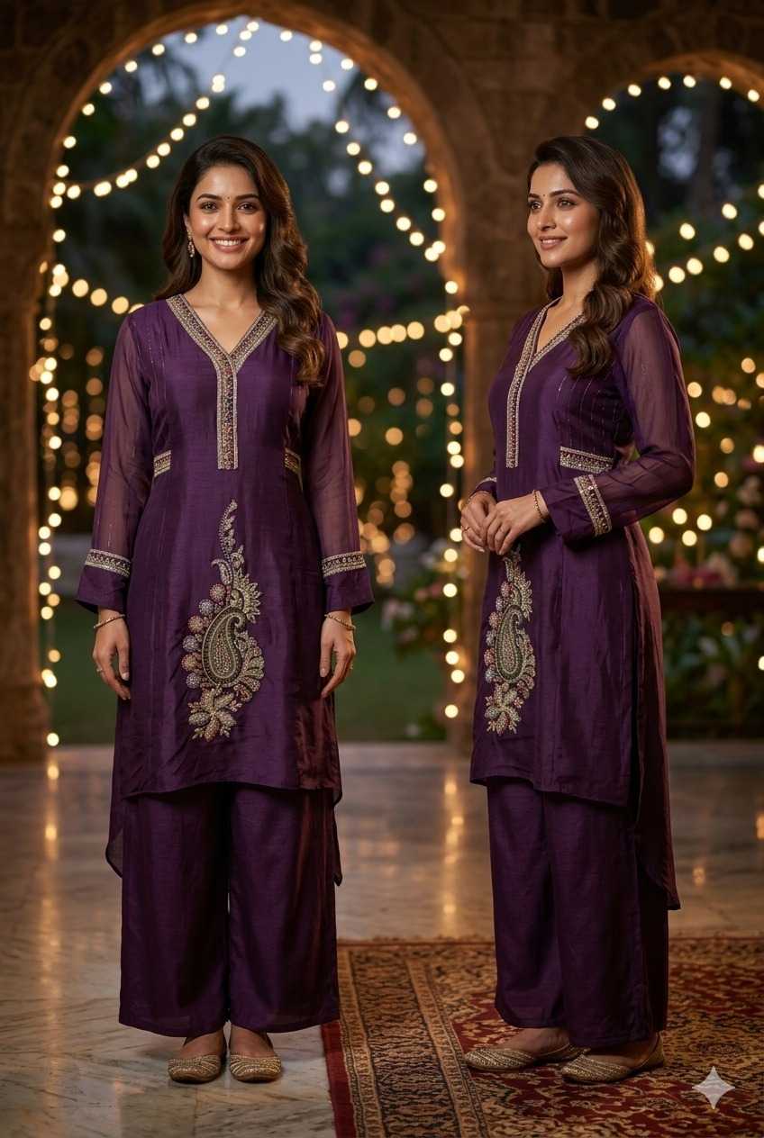 Bhoomi Pure Silk Palazzo Suit