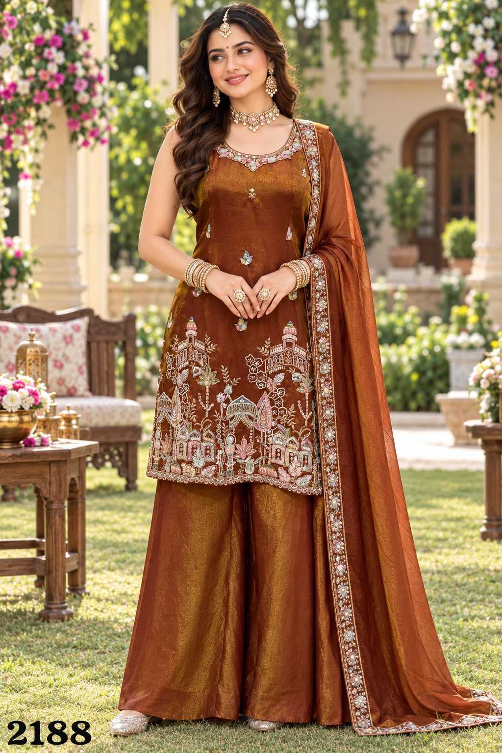 Mrudangi Aavya Premium Silk Embroidery Suit