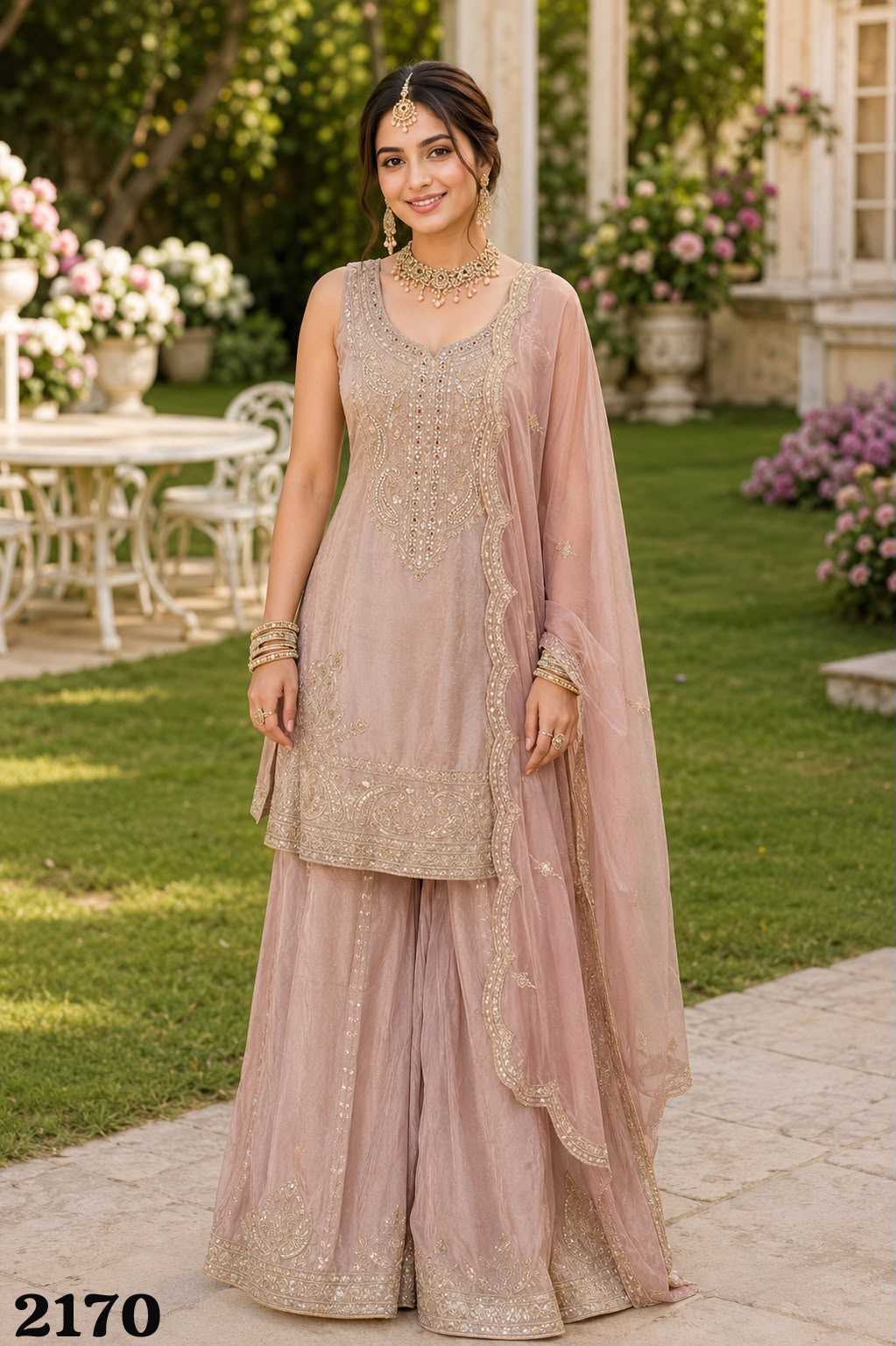 Mrudangi Veronica Premium Silk Embroidery Suit