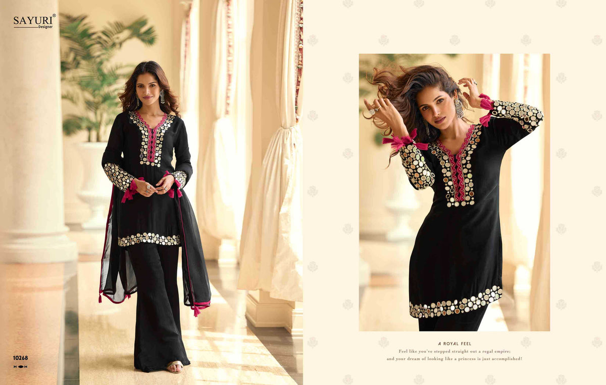 Sayuri Mirror Premium Silk Embroidery Suit
