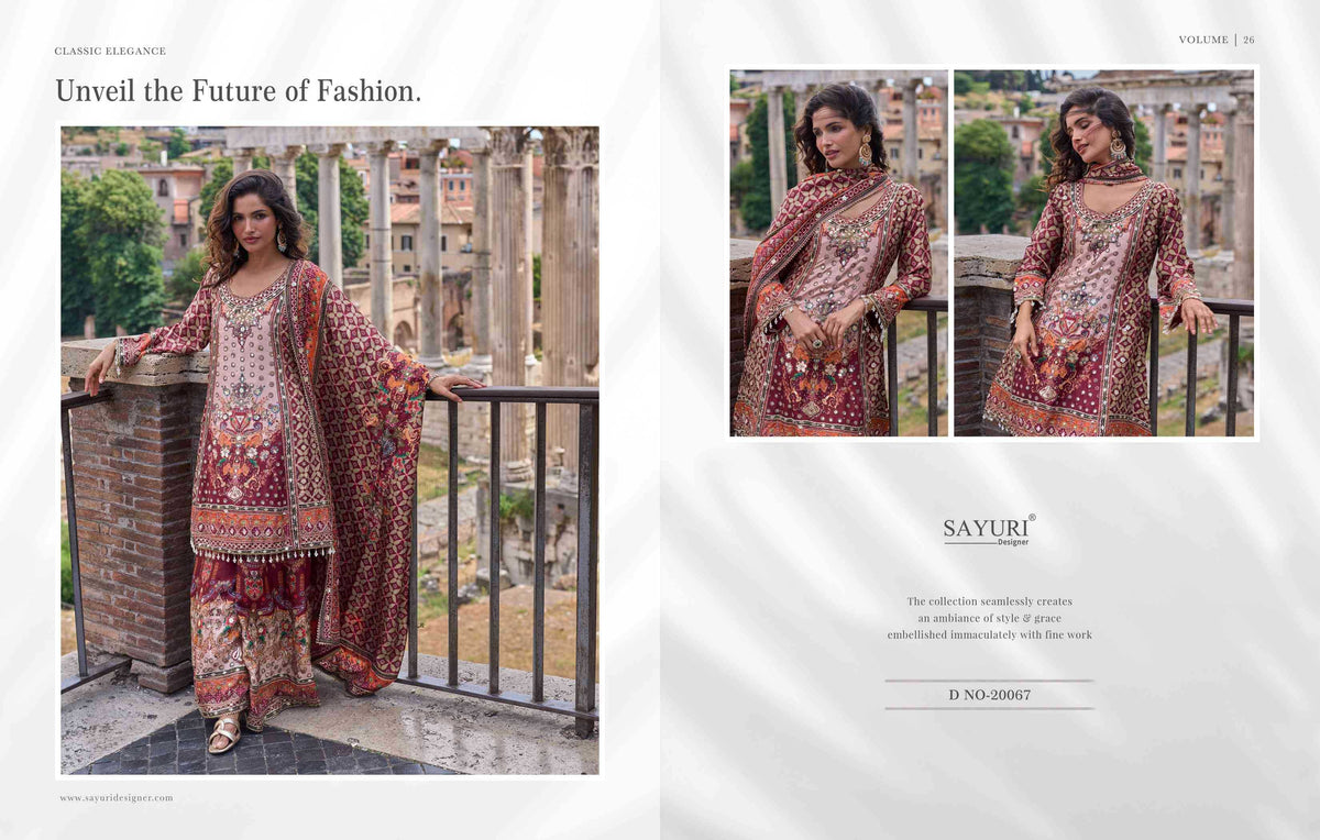 Sayuri Nimrit Crepe Silk Printed Suit