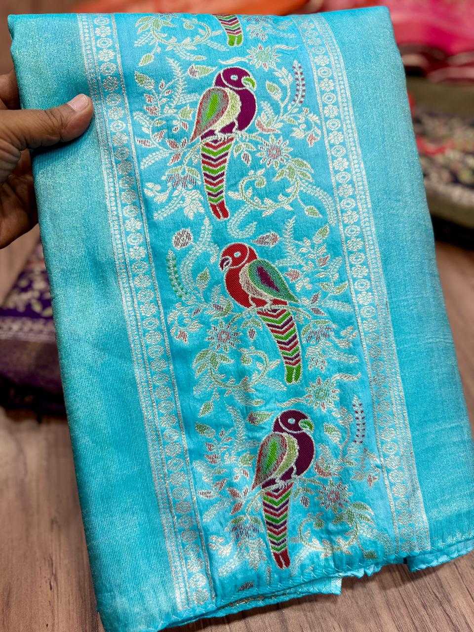 Janhvi Russian Silk Soft Saree