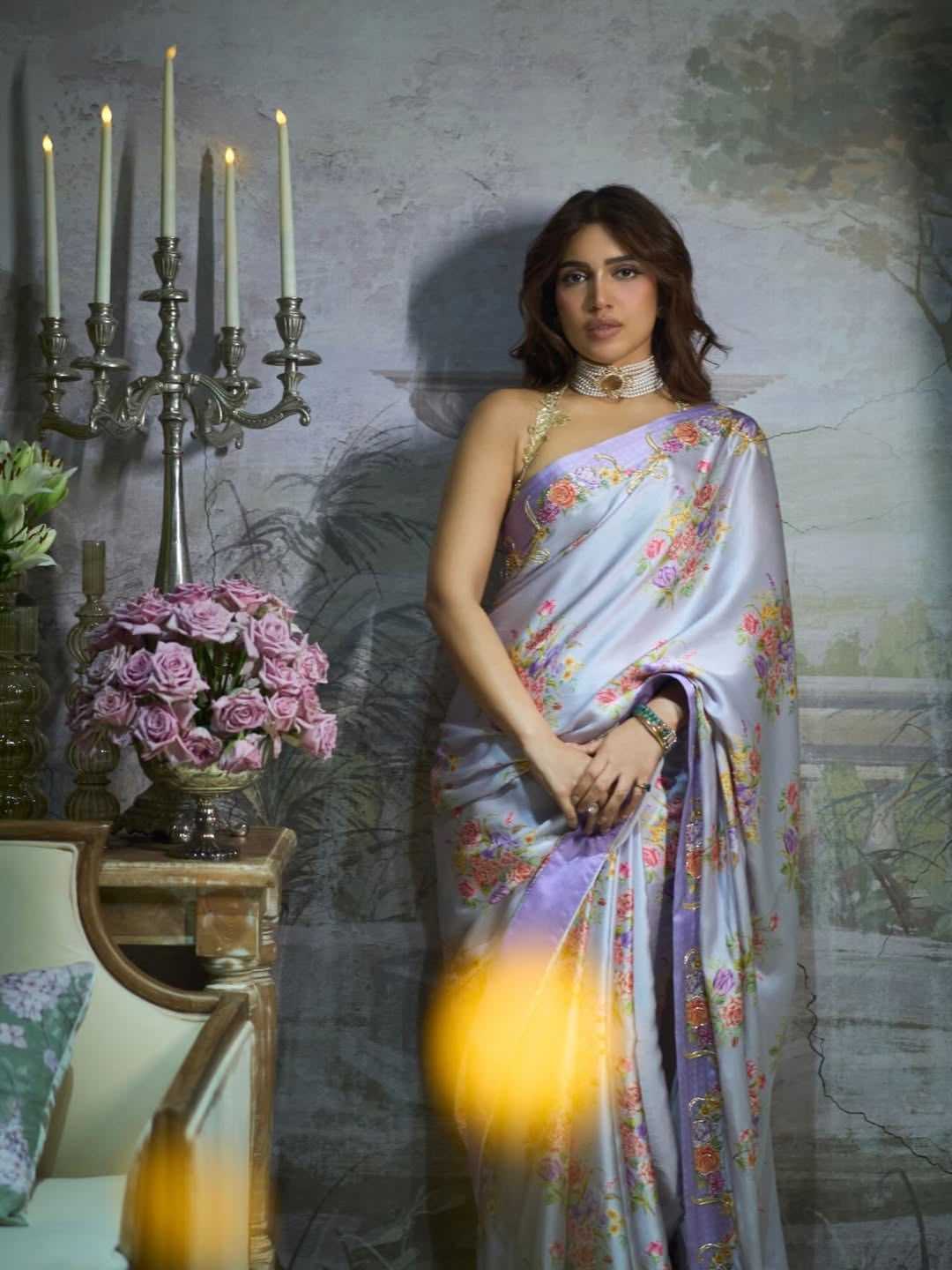 Crape Satin Saree