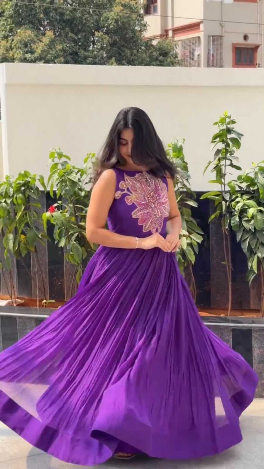 Printed Gown