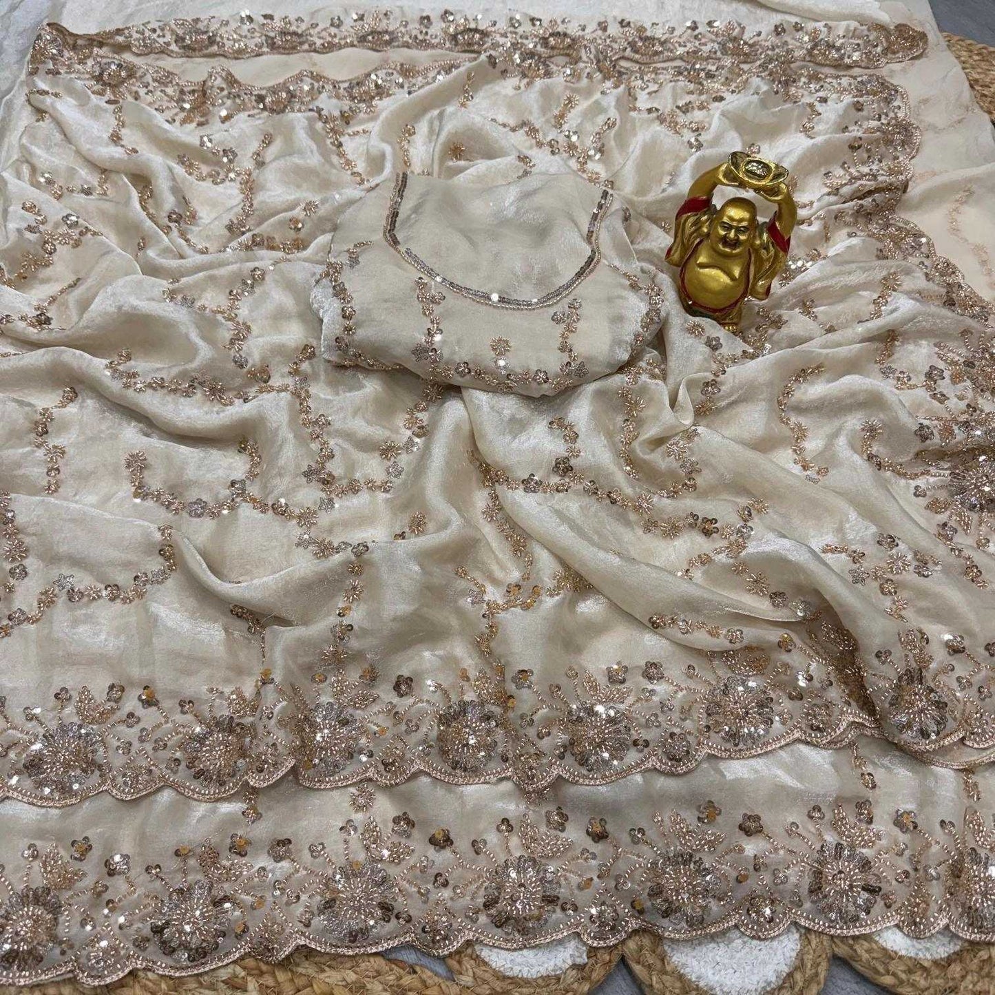 Space Silk Party Wear Saree