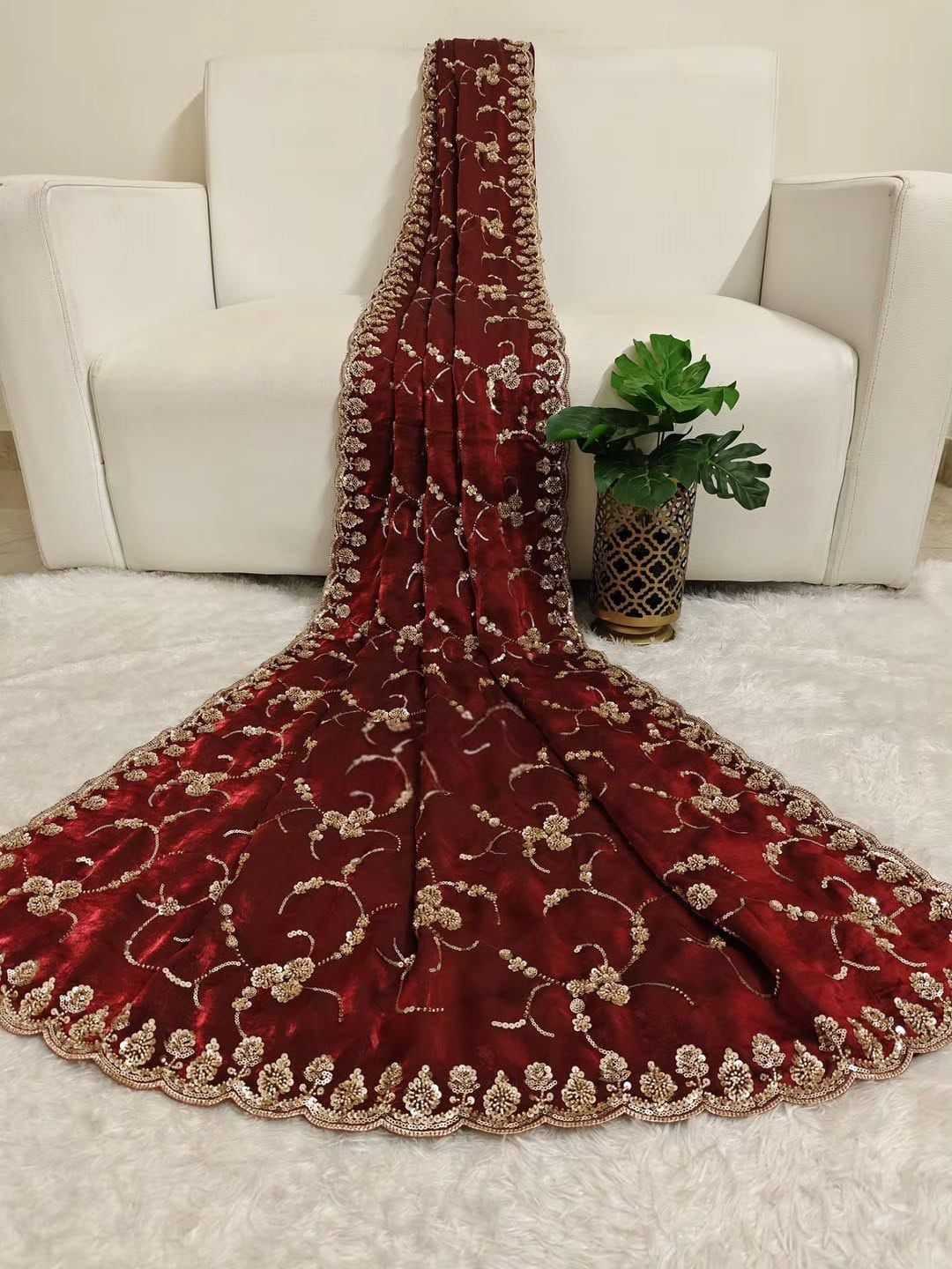 Space Silk Party Wear Saree