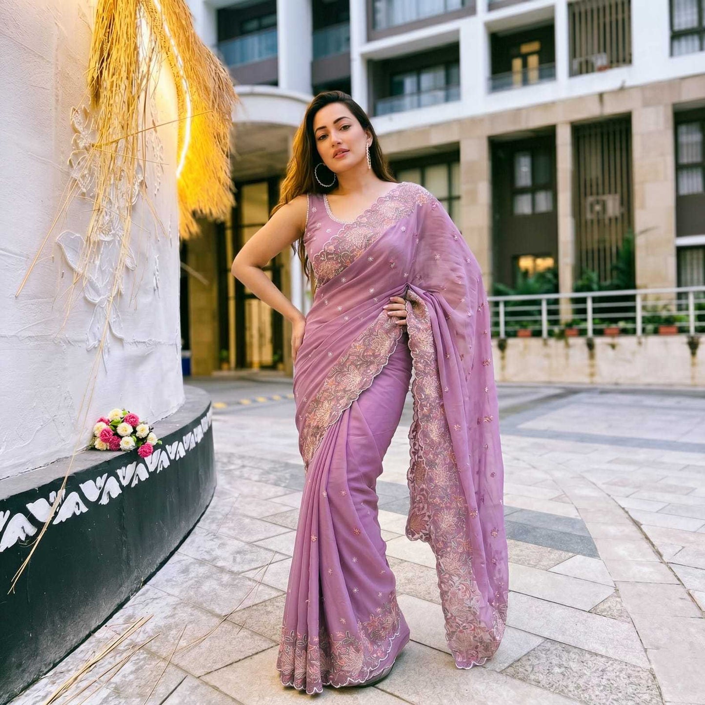 Georgette Party Wear Saree