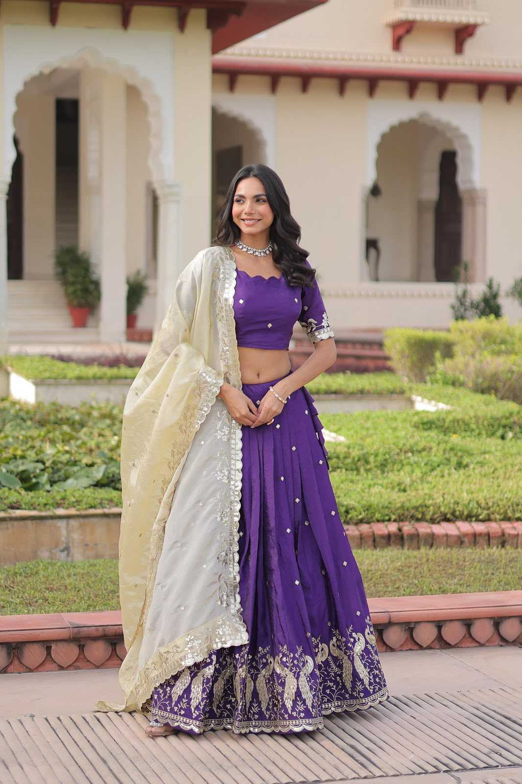 Crunchi Embroidered Lehenga