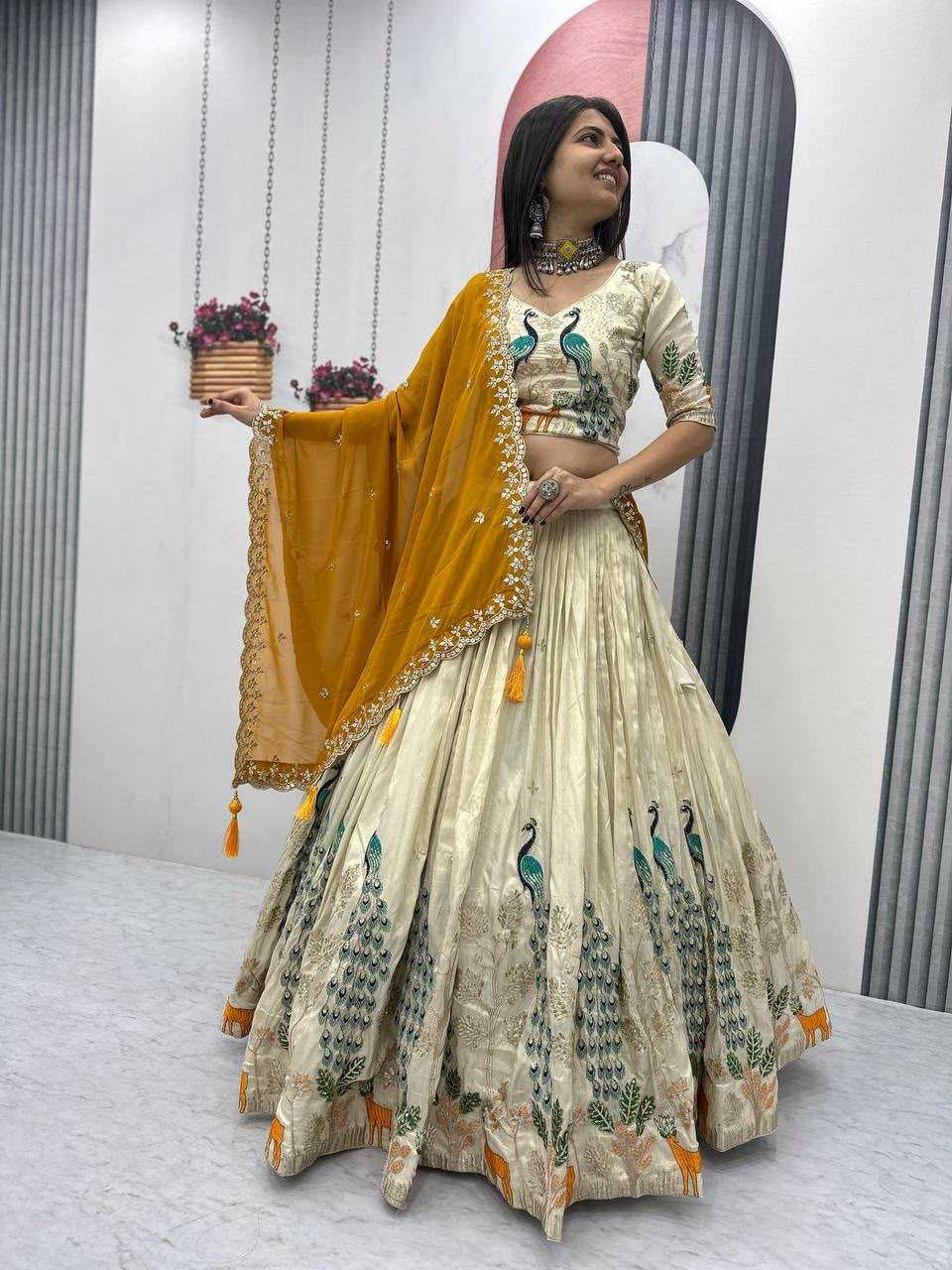 Tissue Silk Designer Lehenga