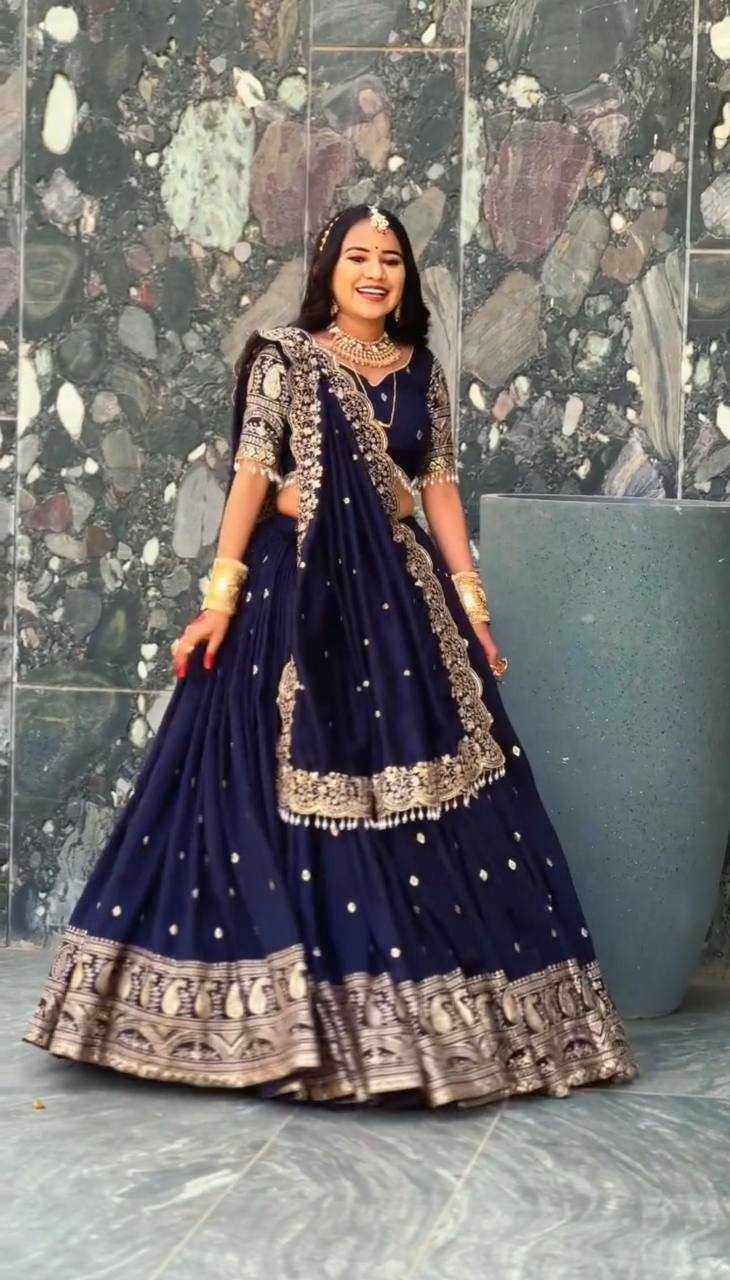 Faux Georgette Embroidered Lehenga