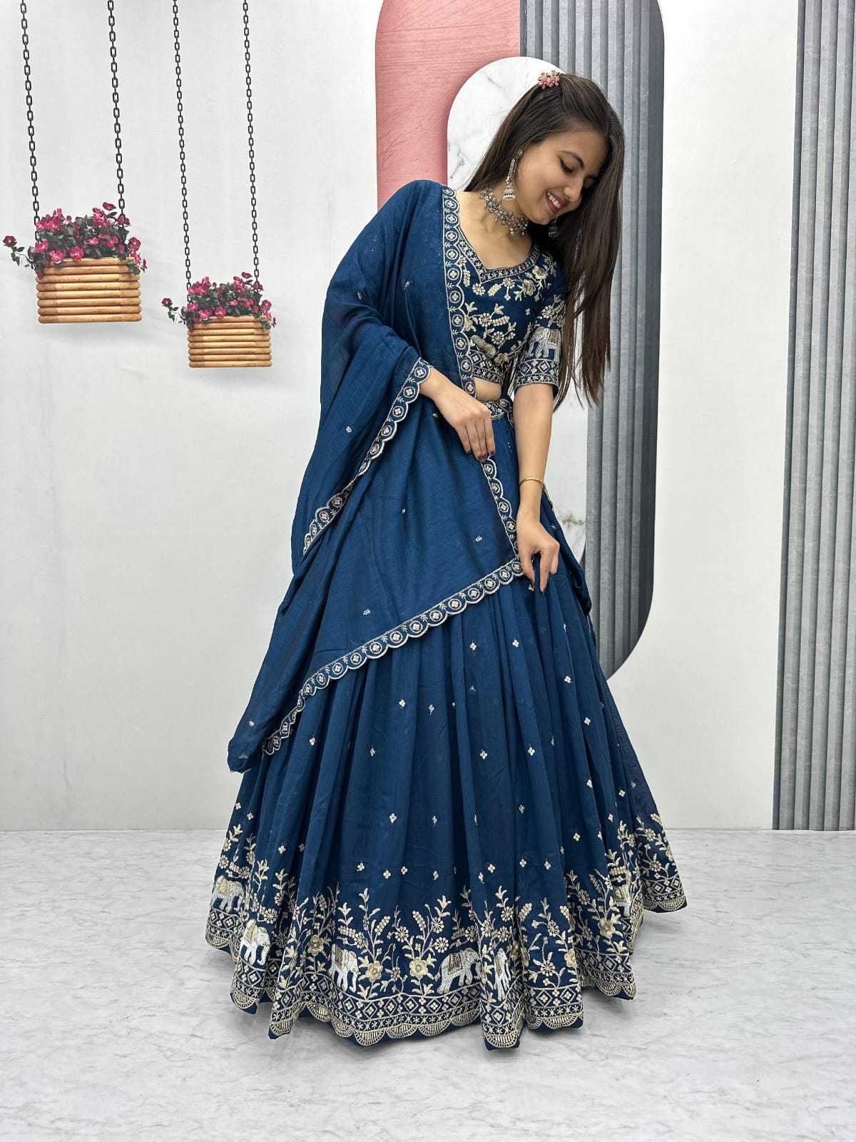 Vichitra Silk Lehenga