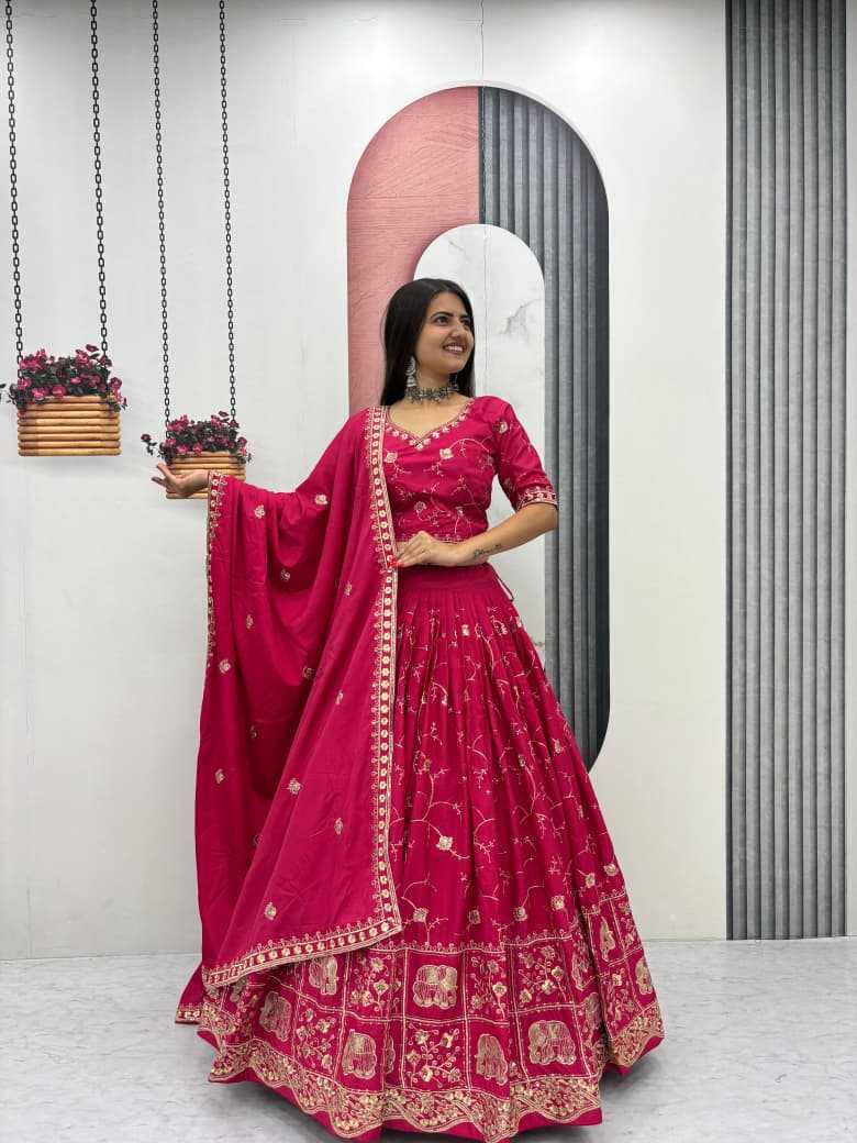 Crepe Silk Traditional Lehenga