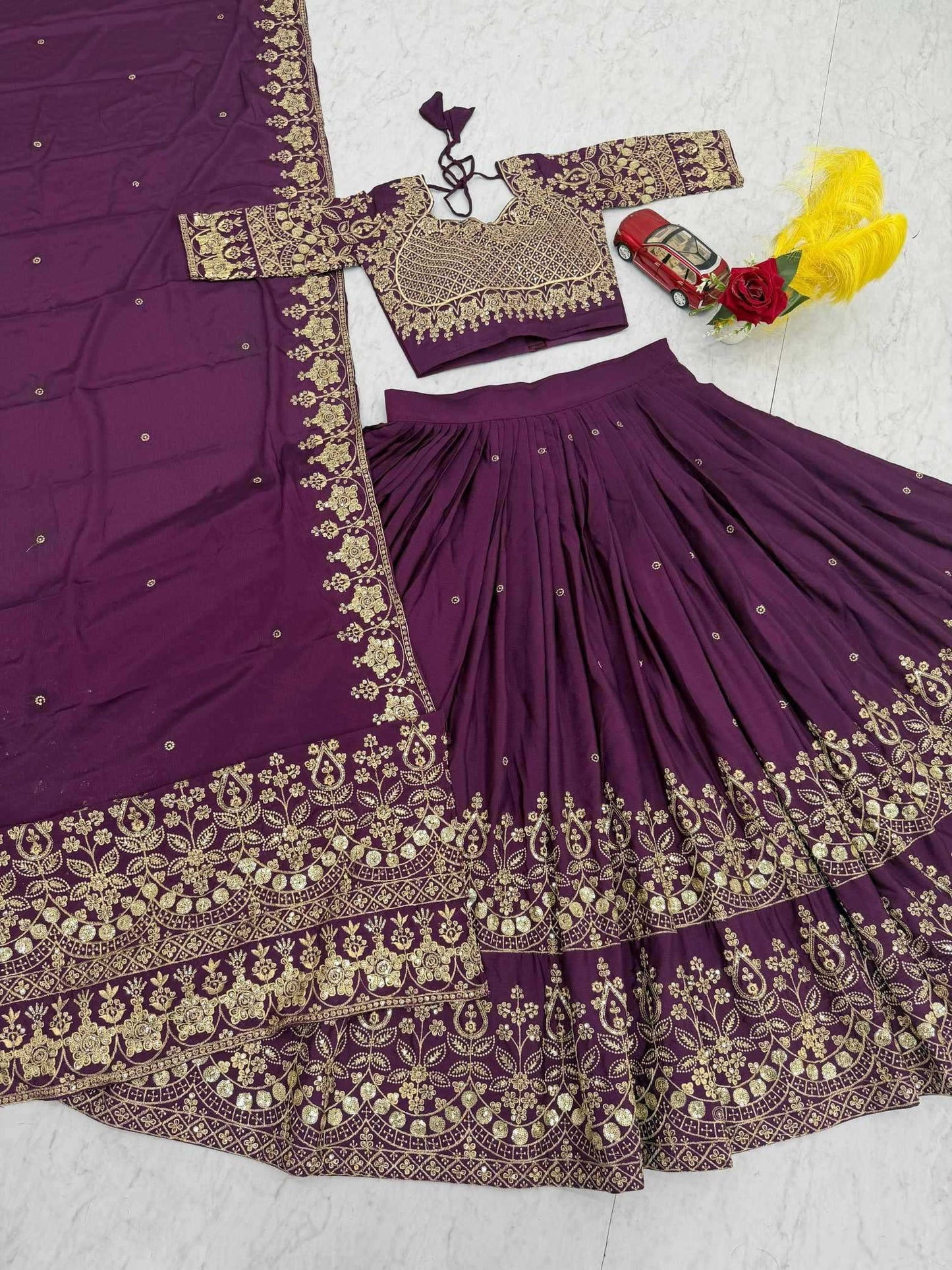 Chinon Embroidered Lehenga
