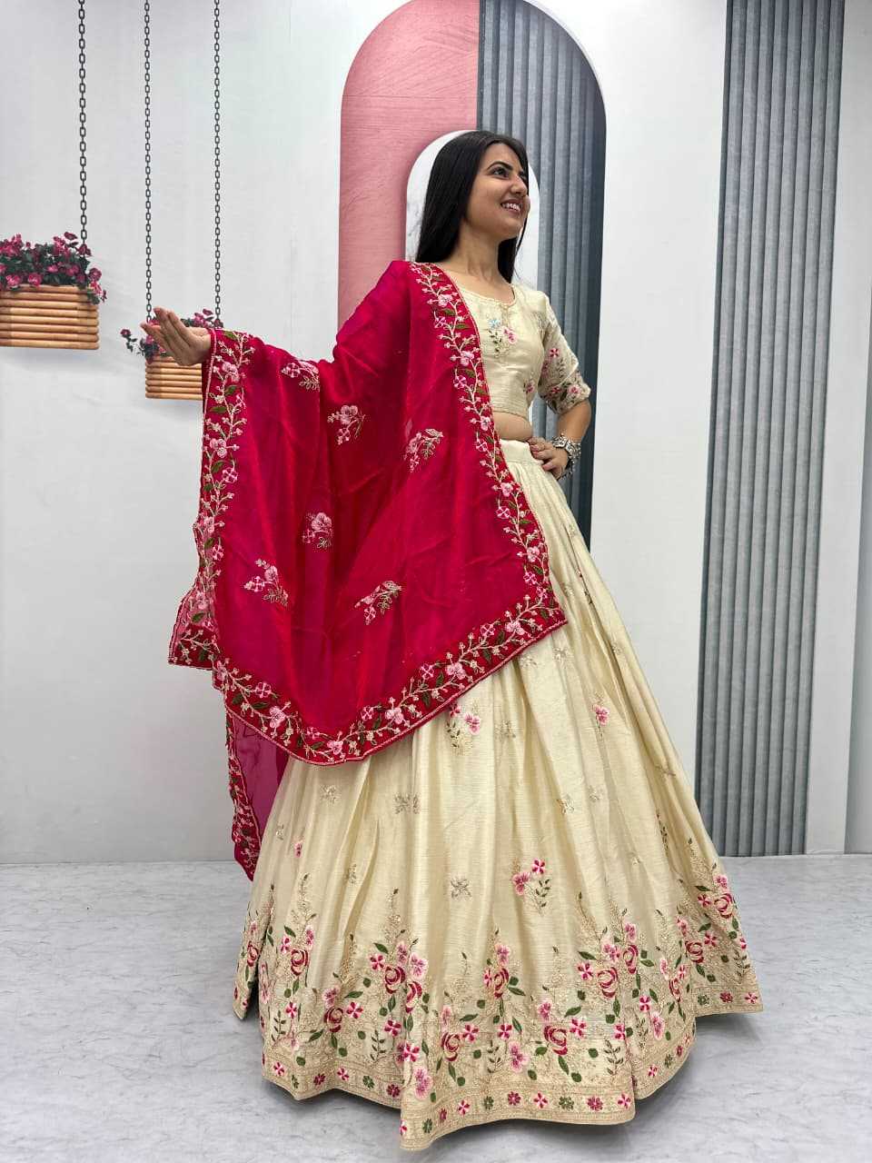 Chinon Embroidered Lehenga