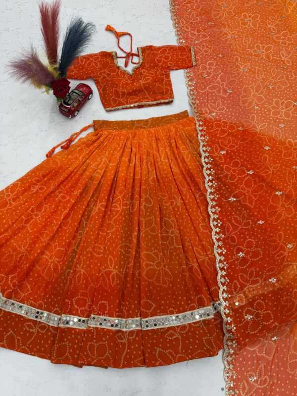 Georgette Traditional Lehenga in Blue