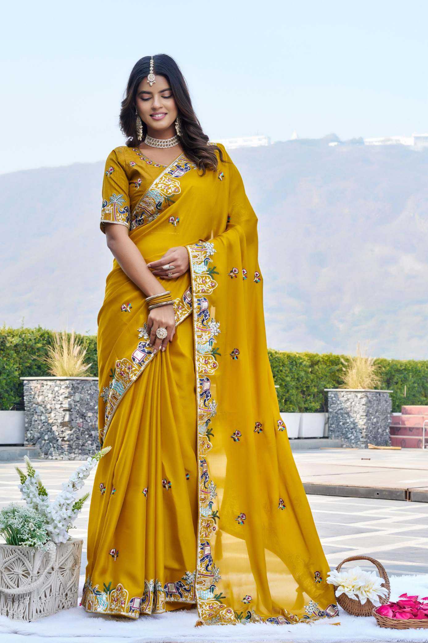 Chiffon Sequence Saree