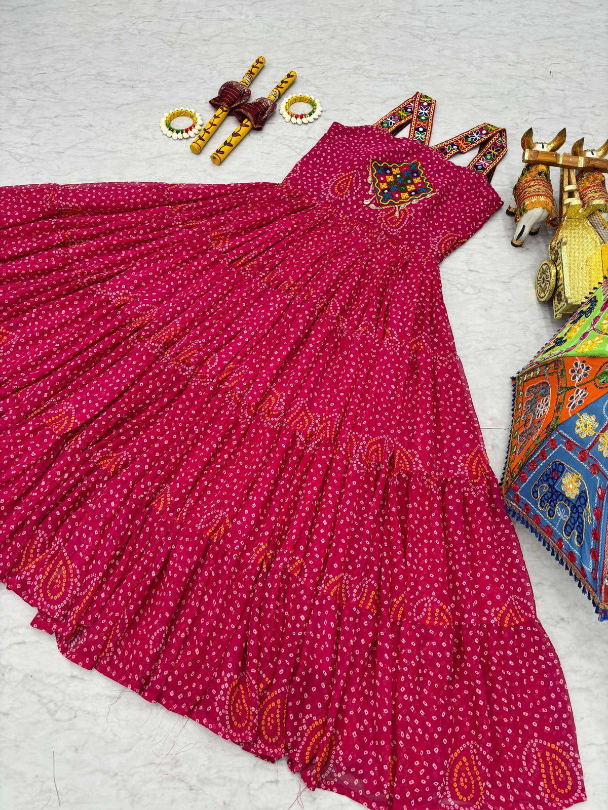 Georgette Printed Gown