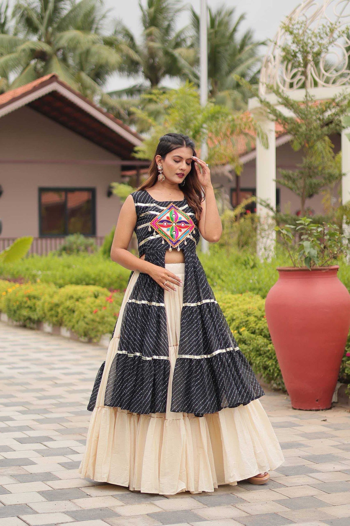 Pure Cotton Designer Lehenga in Blue