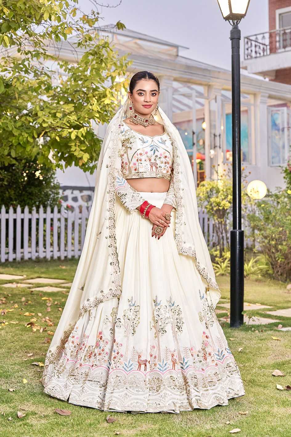 Vichitra Silk Traditional Lehenga in Purple