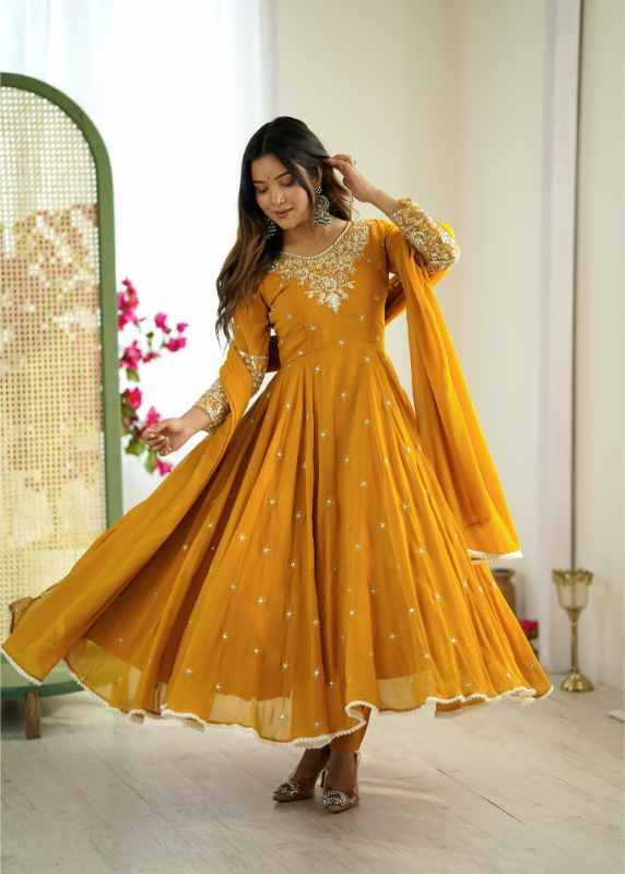 Faux Blooming Fancy Gown