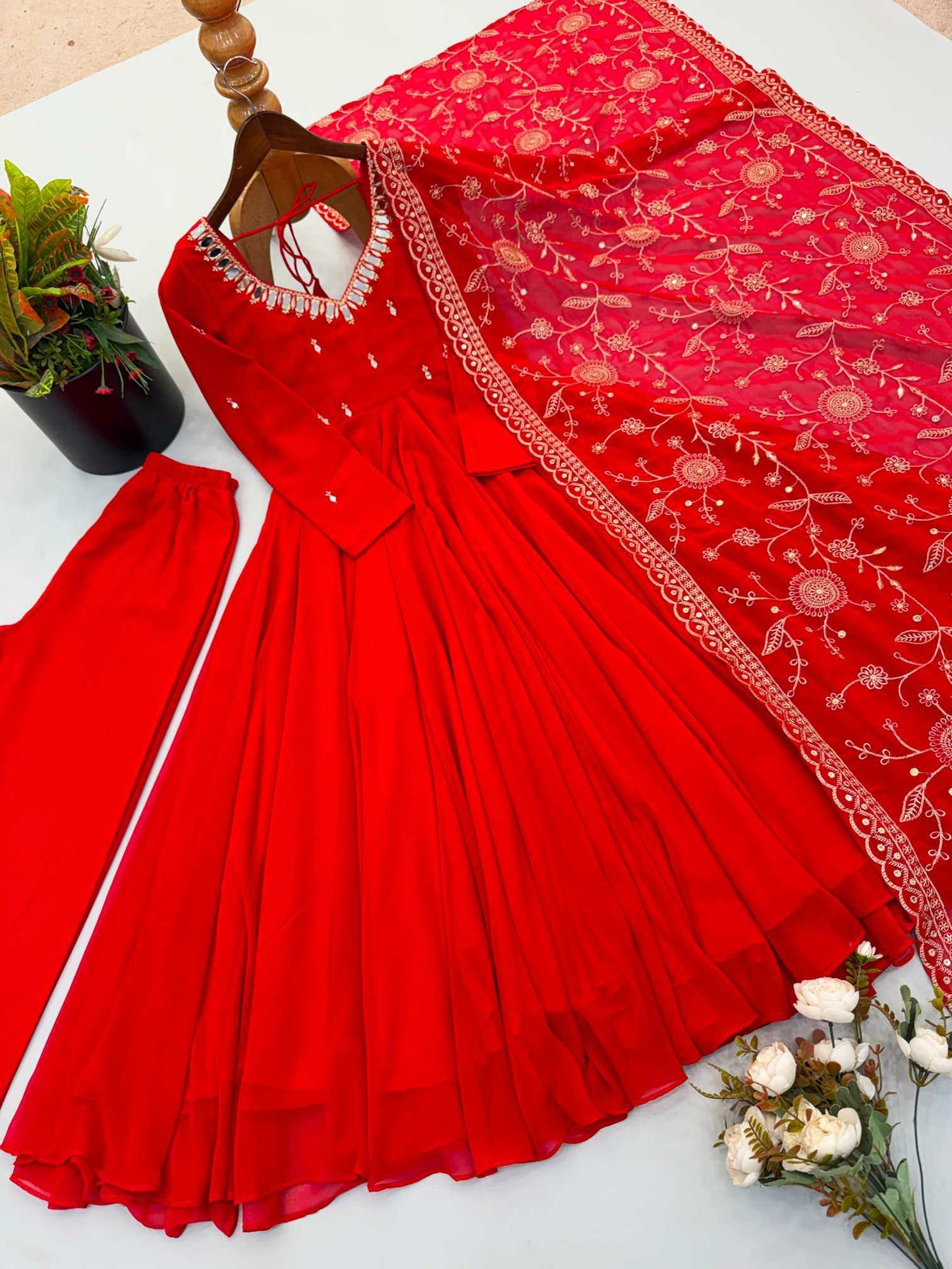 Embroidery Gown