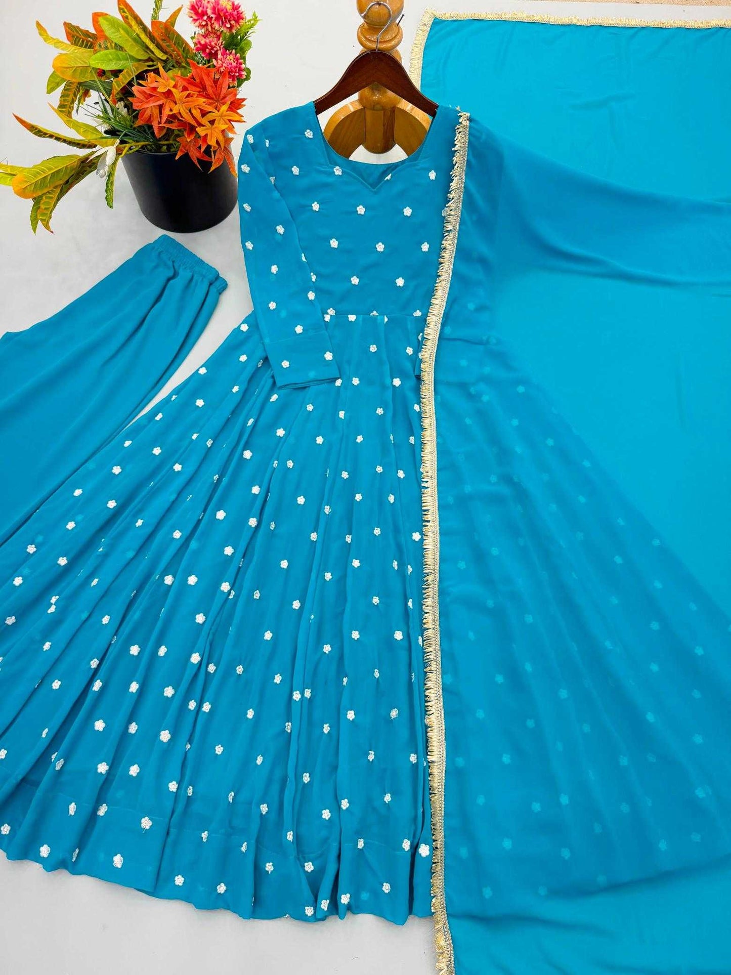Embroidery Gown
