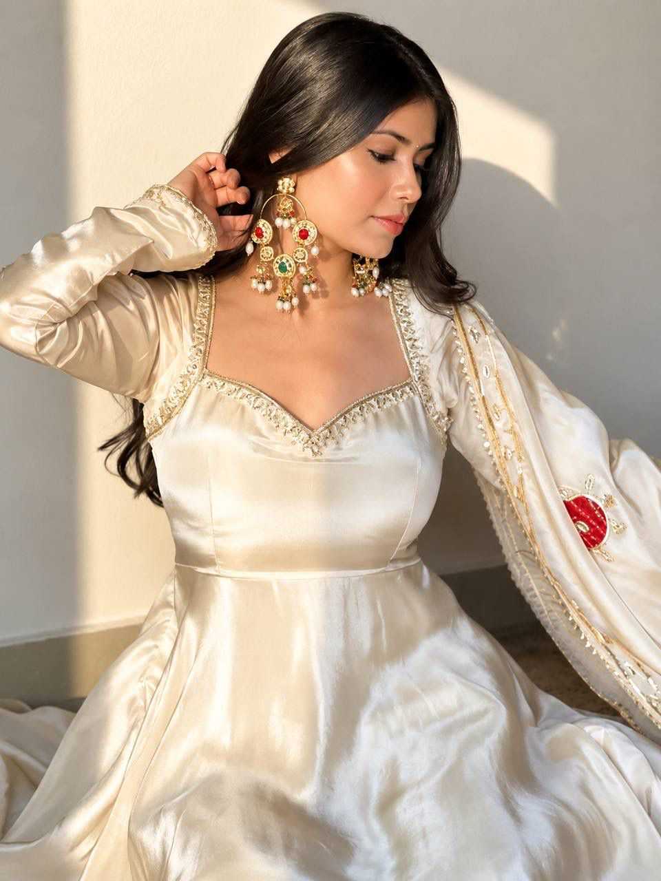 Heavy Silk Embroidery Gown 551