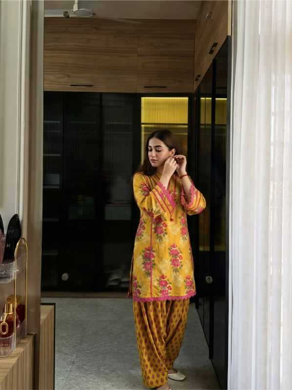 Crepe Cotton Suit