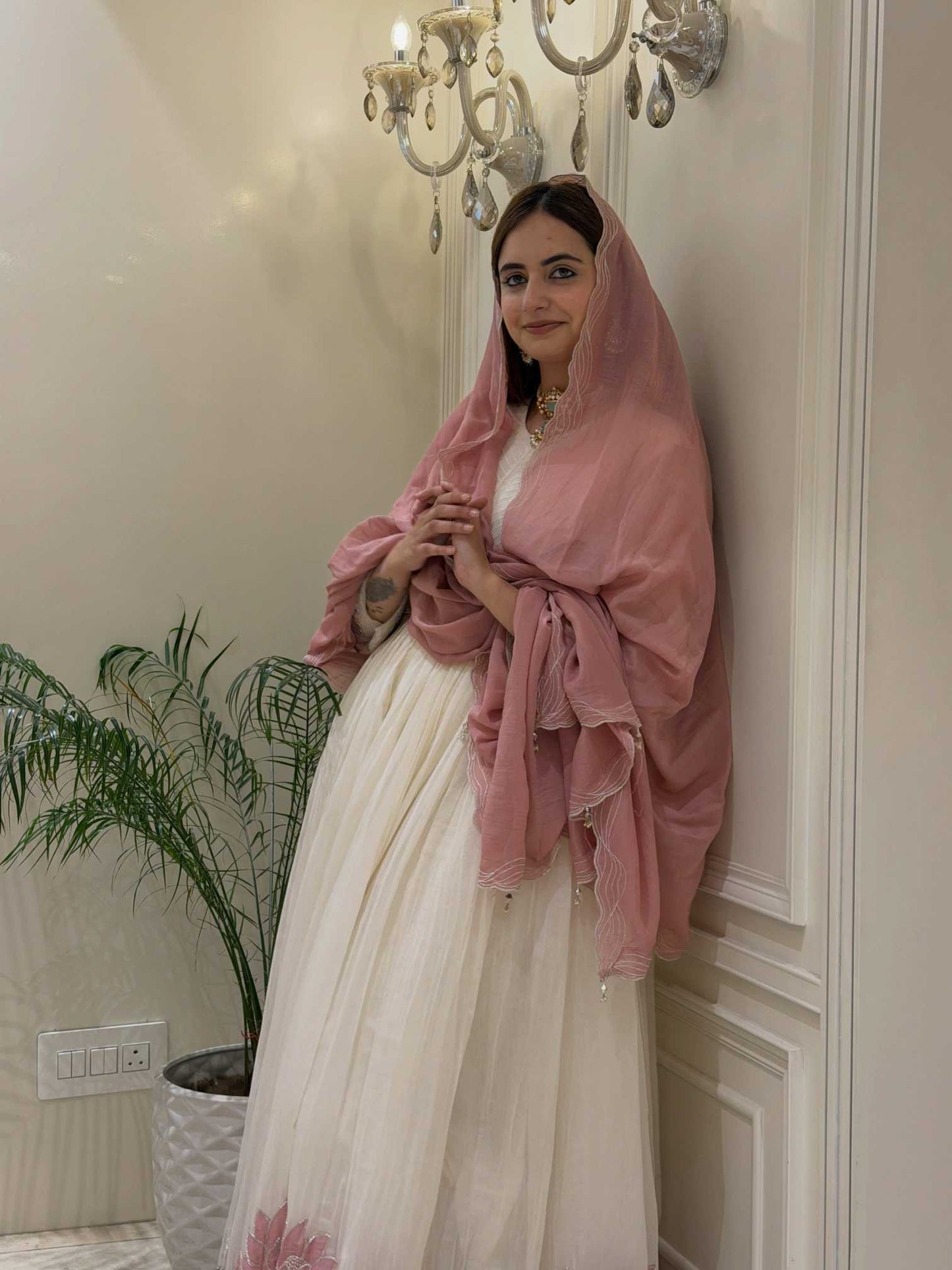 Faux Georgette Embroidery Suit