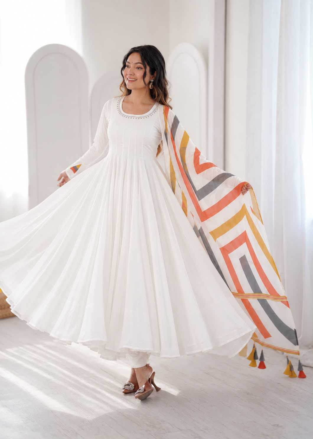 Cotton Embroidery Suit 917