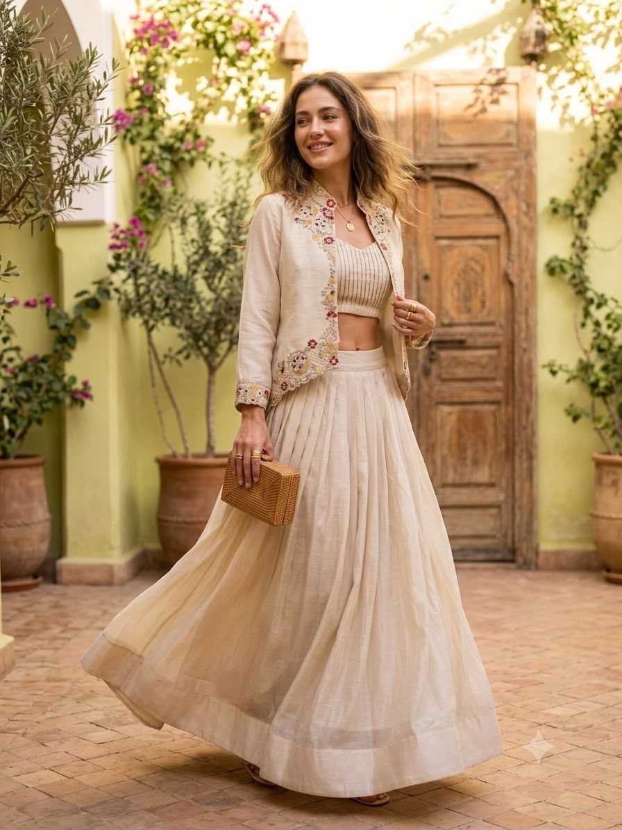 Premium Silk Indo Western Dress