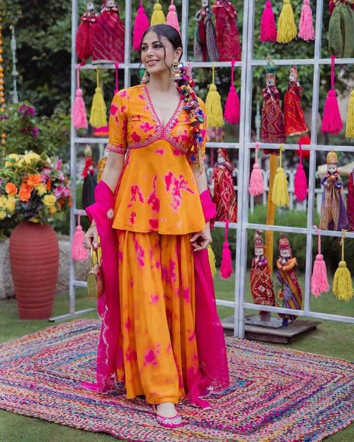 Crepe Printed Suit