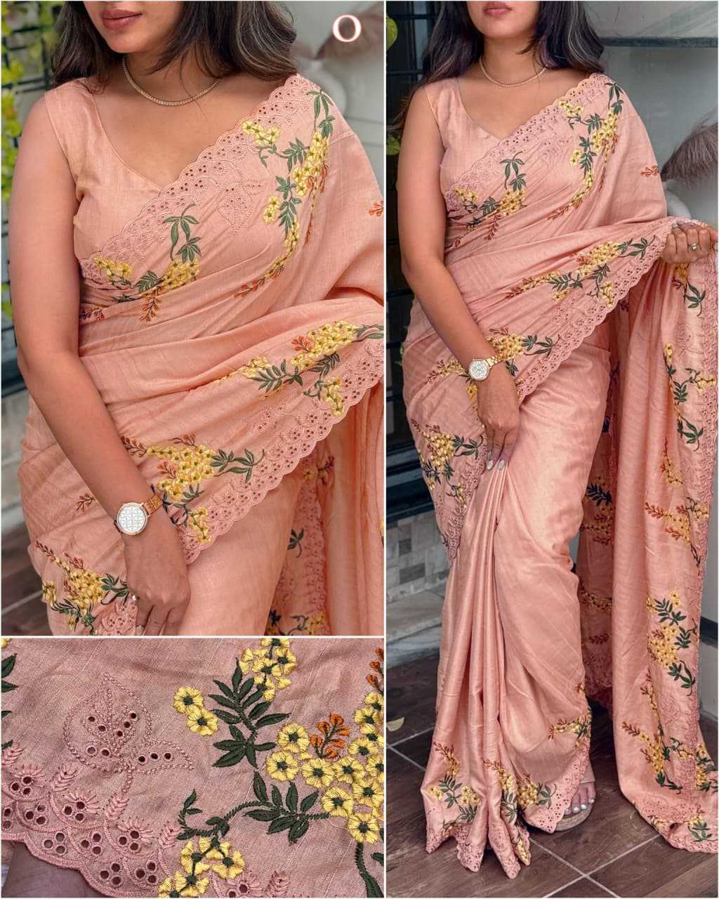 Embroidered Saree