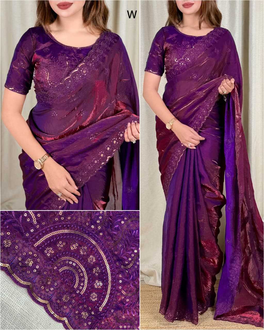 Sangrila Satin Designer Saree